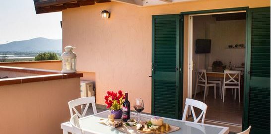 Toskana Südküste Ferienwohnung Vedetta, Terrasse